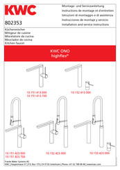 KWC ONO highflex 10.152.413.000 Mode D'emploi