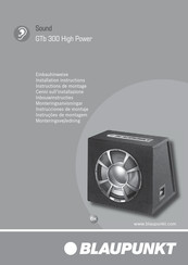 Blaupunkt GTb 300 High Power Instructions De Montage