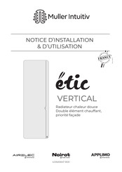 Noirot Etic Vertical Notice D'installation Et D'utilisation