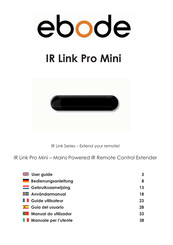 Ebode IR Link Pro Mini Guide Utilisateur
