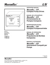 Masterflex L/S 77200-20 Manuel De L'utilisateur