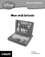 VTech Disney Mon ordi bricolo Manuel D'utilisation