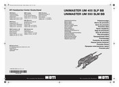 BTI UNIMASTER UM 550 SLM BB Notice Originale