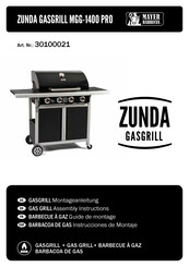 Mayer Barbecue ZUNDA GASGRILL MGG-1400 PRO Guide De Montage