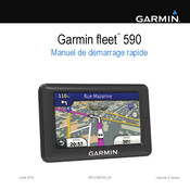 Garmin fleet 590 Manuel De Demarrage Rapide