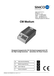 Simco-Ion CM Medium Notice D'utilisation