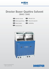 DRESTER Boxer Quattro Solvent DI44S Mode D'emploi