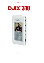 D-JIX 310 Notice D'utilisation