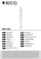 ECG RM 200 Mode D'emploi