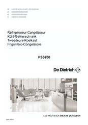 De Dietrich PSS200 Guide D'installation Et D'utilisation