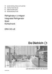 De Dietrich DRH 915 JE Guide D'installation Et D'utilisation