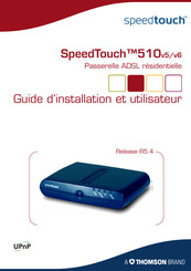 THOMSON SpeedTouch 510v5 Manuel D'installation Et D'utilisateur