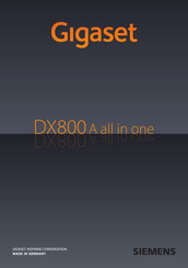 Samsung Gigaset DX800A all in one Mode D'emploi