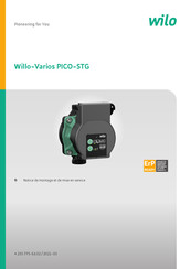 Wilo Wilo-Varios PICO-STG 25/1-7-130 Notice De Montage Et De Mise En Service