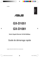 Asus GX-D1051 Guide De Démarrage Rapide