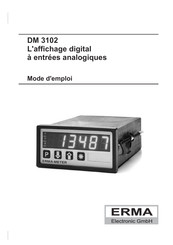 ERMA DM 3102 Mode D'emploi