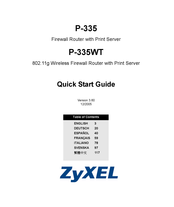 Zyxel P-335WT Guide De Démarrage Rapide