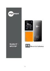 MPMan MP217SP Manuel De L'utilisateur