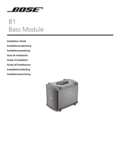 Bose B1 Bass Module Guide D'installation