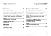 Sony Ericsson Z200 Mode D'emploi