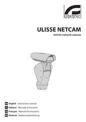 Videotec ULISSE NETCAM Manuel D'instructions