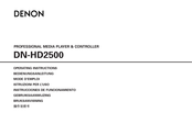 Denon DN-HD2500 Mode D'emploi