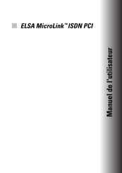 ELSA MicroLink ISDN PCI Manuel De L'utilisateur