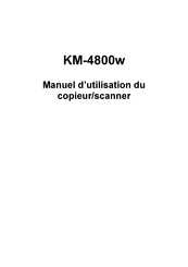 Kyocera KM-4800w Manuel D'utilisation