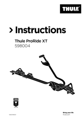 Thule ProRide XT 598004 Instructions