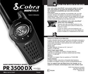 Cobra microTALK PR 3500 DX Guide D'utilisation