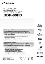 Pioneer BDP-80FD Mode D'emploi