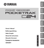Yamaha POCKETRAK C24 Mode D'emploi