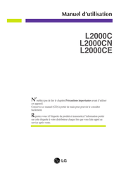 LG L2000C Mode D'emploi