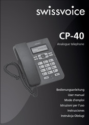 Swissvoice CP-40 Mode D'emploi