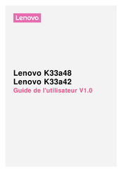 Lenovo K33a48 Guide De L'utilisateur