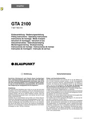 Blaupunkt GTA 2100 Mode D'emploi