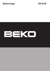 Beko DV 6110 Mode D'emploi