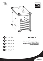 GYS CUTTER 70 CT Mode D'emploi