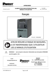 Panduit UPS00100DC Manuel D'utilisation