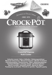 Crock-Pot CSC051X Notice D'utilisation