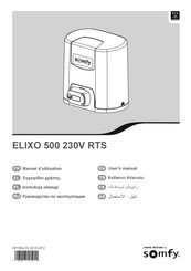 SOMFY ELIXO 500 230V RTS Manuel D'utilisation