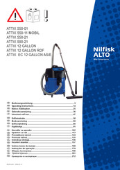 Nilfisk ALTO ATTIX 550-01 Notice D'utilisation