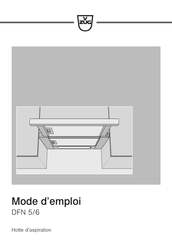 V-ZUG DFN 6 Mode D'emploi