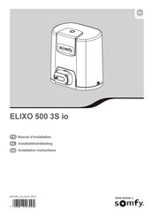 SOMFY ELIXO 500 3S io Manuel D'installation