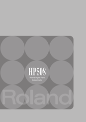 Roland HP508 Mode D'emploi