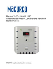 Macurco Macurco CD-12H Mode D'emploi