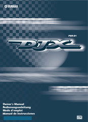 Yamaha DJX PSR-D1 Mode D'emploi
