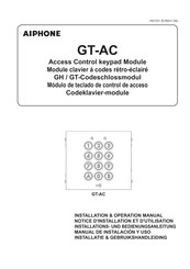 Aiphone GT-AC Notice D'installation Et D'utilisation