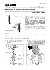 Caleffi 658400 Mode D'emploi