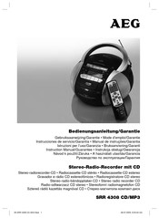 AEG SRR 4308 CD/MP3 Mode D'emploi & Garantie